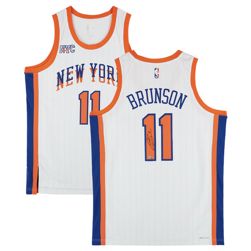 Jalen Brunson Autographed New York Knicks Nike City Edition Jersey Fanatics
