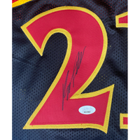 Dominique Wilkins Autographed Atlanta Hawks Red/Black #21 Custom Jersey JSA Witnessed