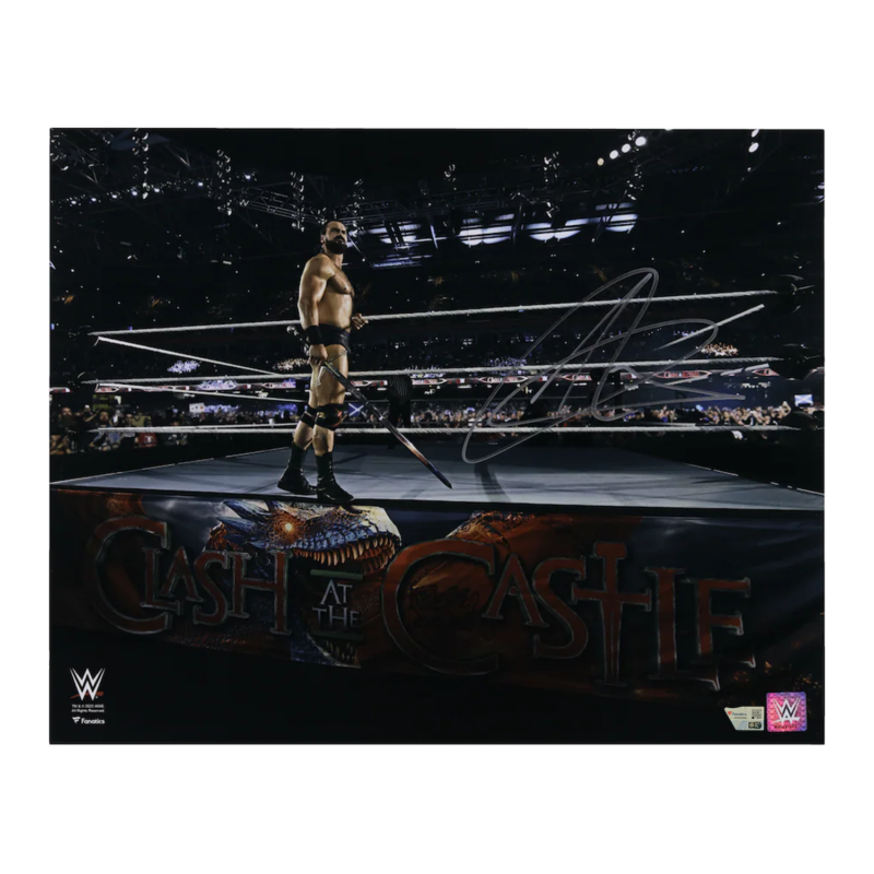 Drew McIntyre Autographed Clash at the Castle Entrance 16" x 20" Photo Fanatics
