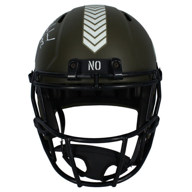 Rashid Shaheed Autographed (White) New Orleans Saints '22 STS Full Size Speed Helmet Beckett