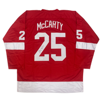 Darren McCarty Autographed Detroit Red Wings Red #23 Custom Hockey Jersey JSA Witnessed
