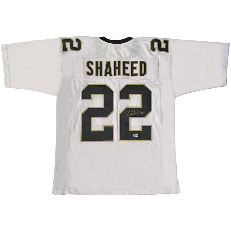 Rashid Shaheed of the New Orleans Saints Autographed Custom White Jersey Beckett