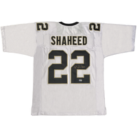 Rashid Shaheed of the New Orleans Saints Autographed Custom White Jersey Beckett