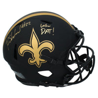 Rashid Shaheed Autographed New Orleans Saints "Who Dat" Eclipse Authentic Helmet Beckett
