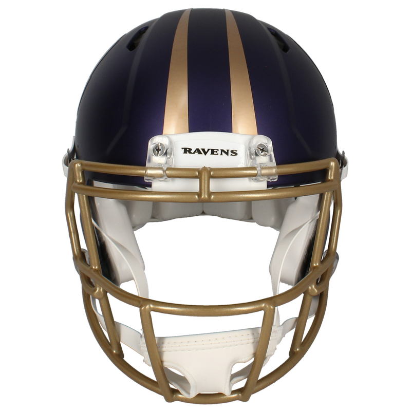 Ray Lewis Autographed Ravens 2024 Alternate Authentic Speed Helmet Beckett