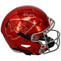 Patrick Mahomes / Bo Jackson Kansas City Chiefs / Kansas City Royals Autographed Chromed Speed Flex Helmet Beckett
