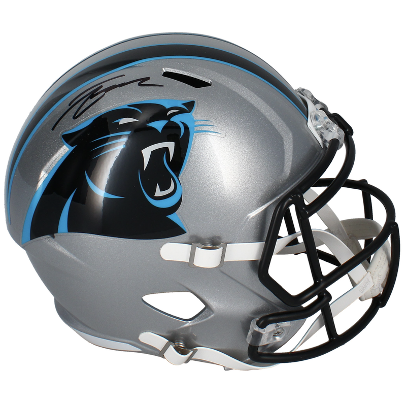 Tetairoa McMillan Autographed Carolina Panthers Speed Full Size Helmet Fanatics