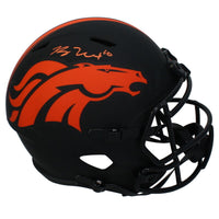 Bo Nix Autographed Denver Broncos Eclipse Full Size Speed Helmet Beckett
