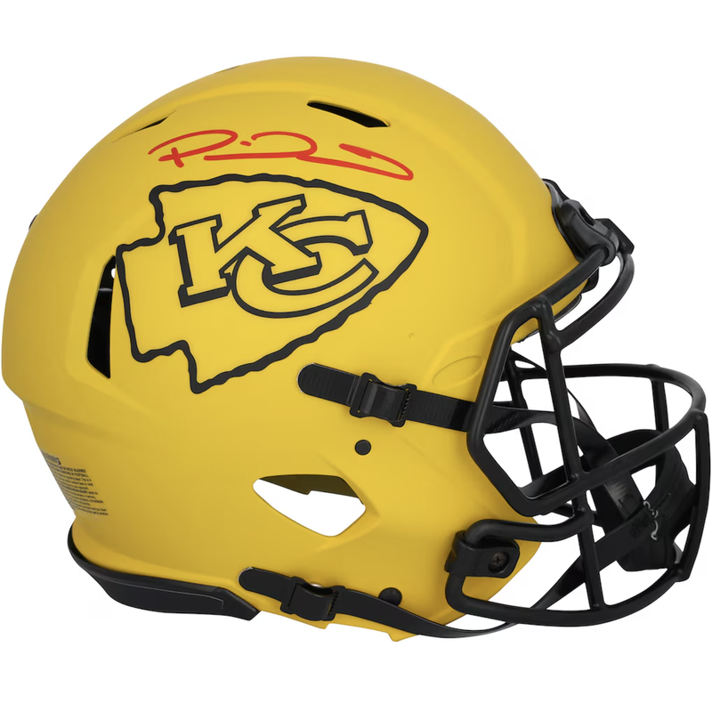 Patrick Mahomes Autographed Kansas City Chiefs 'RAVE' Authentic Helmet Beckett