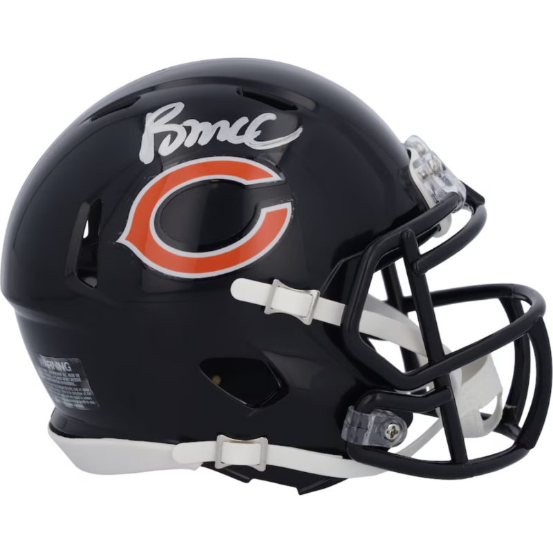 Rome Odunze Autographed Chicago Bears Mini Speed Helmet Fanatics