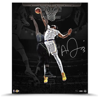 Anthony Davis Autographed Lakers "Rejection" 20" x 24" Photograph UDA LE 100