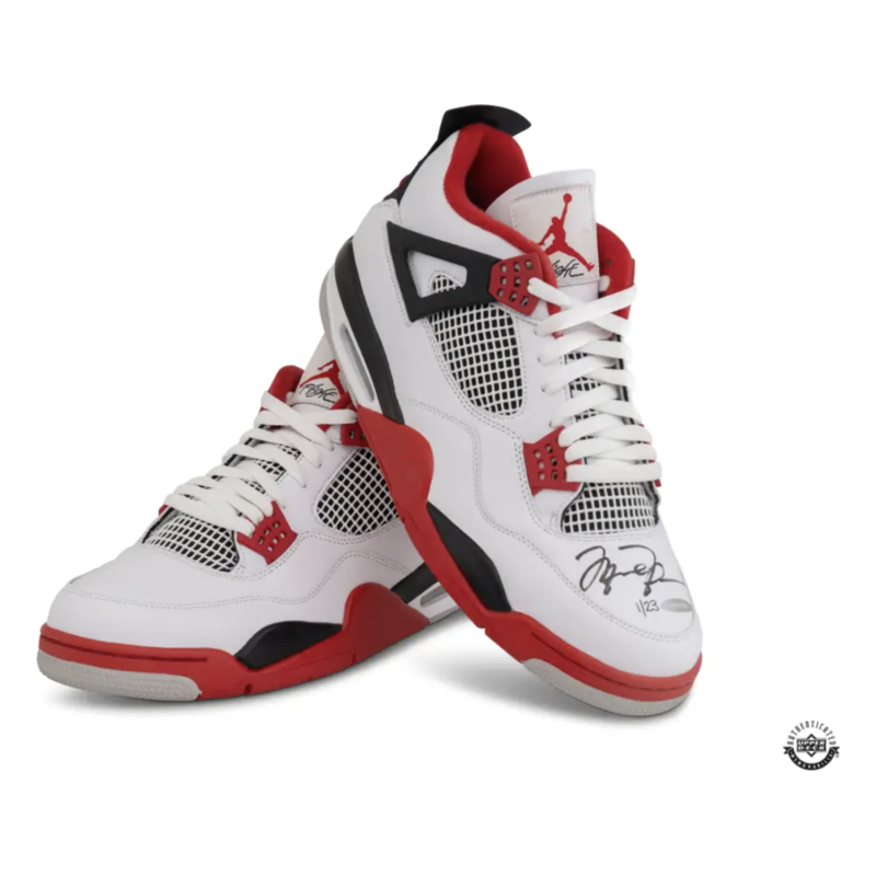 Michael Jordan Autographed Chicago Bulls Nike 4 Retro 'Fire Red' 2020 Shoes UDA LE 23