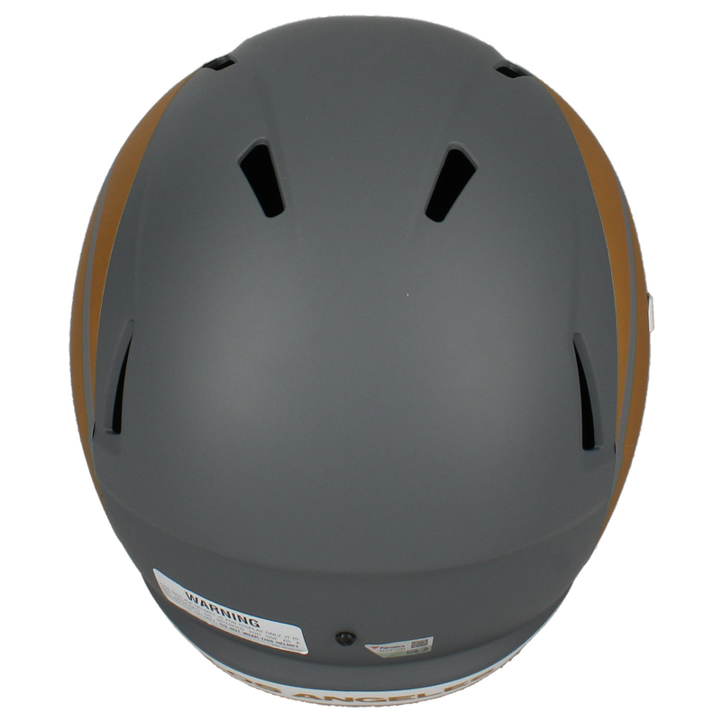 Puka Nacua Autographed Rams 'Slate' Full Size Speed Helmet Fanatics