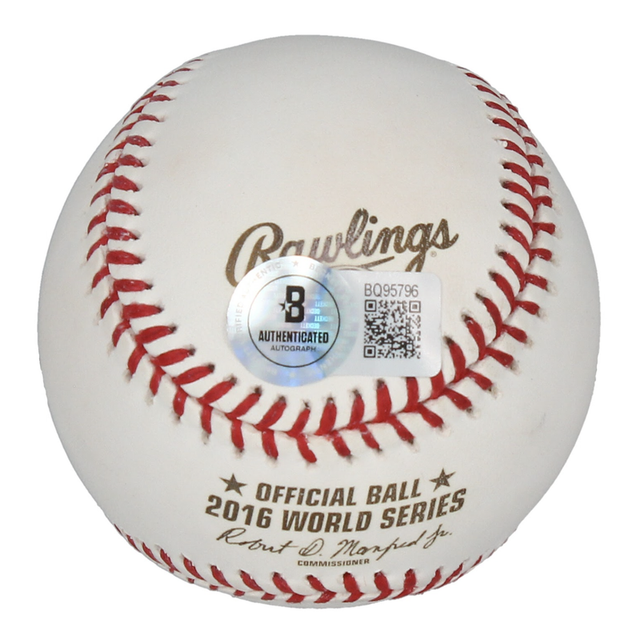 Theo Epstein Autographed "2016 WS Champs" Cubs Official MLB Baseball Beckett