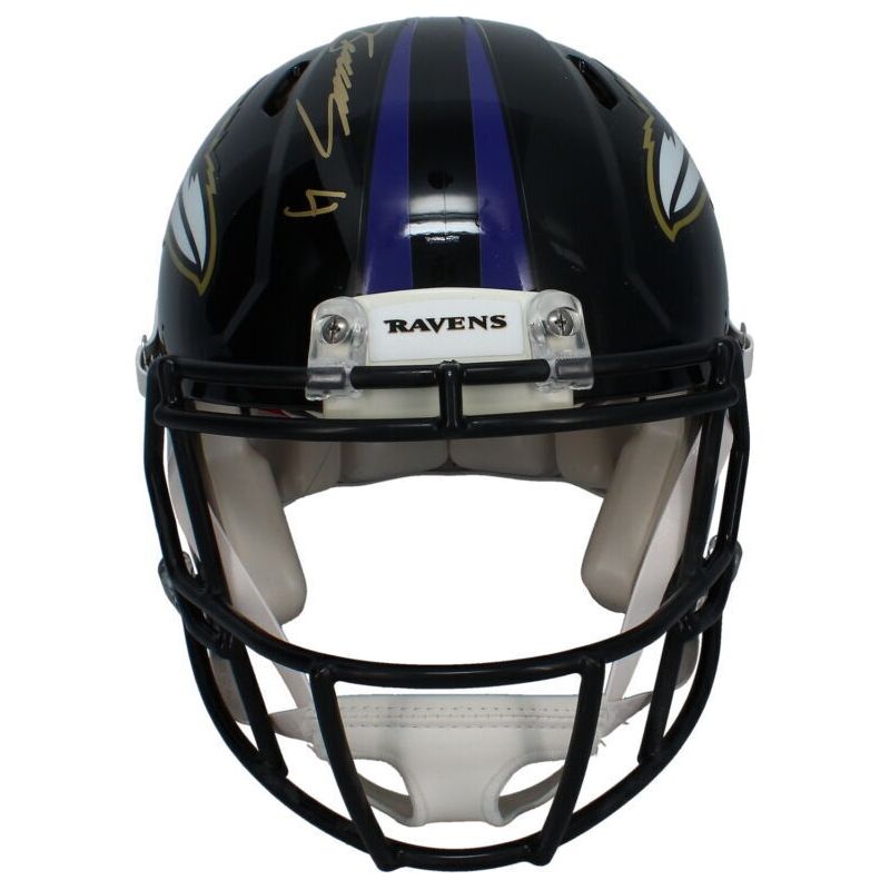 Zay Flowers Autographed Baltimore Ravens Authentic Speed Helmet JSA