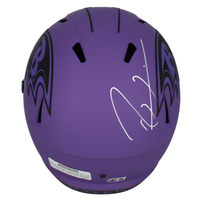 Ray Lewis Autographed Ravens Speed 'RAVE' Full Size Helmet Beckett Witnessed