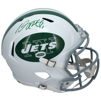 Davante Adams Autographed New York Jets 2024 Alt. Full Size Speed Helmet Beckett