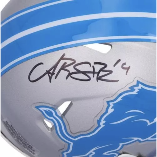 Amon-Ra St. Brown Autographed Detroit Lions Mini Speed Helmet Fanatics