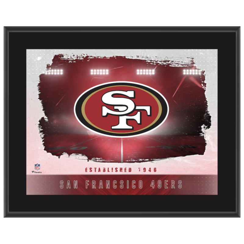 San Francisco 49ers Est. 1946 10.5" x 13" Team Logo Sublimated Plaque