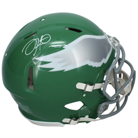 Jalen Hurts Autographed Philadelphia Eagles Kelly Green Alternate Speed Authentic Helmet Fanatics