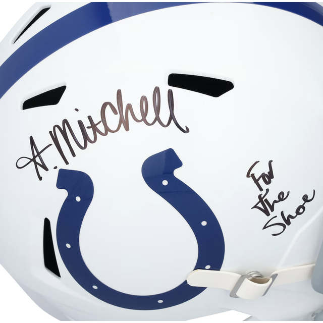 Adonai Mitchell Autographed "For The Shoe" Indianapolis Colts Full Size Speed Helmet Fanatics