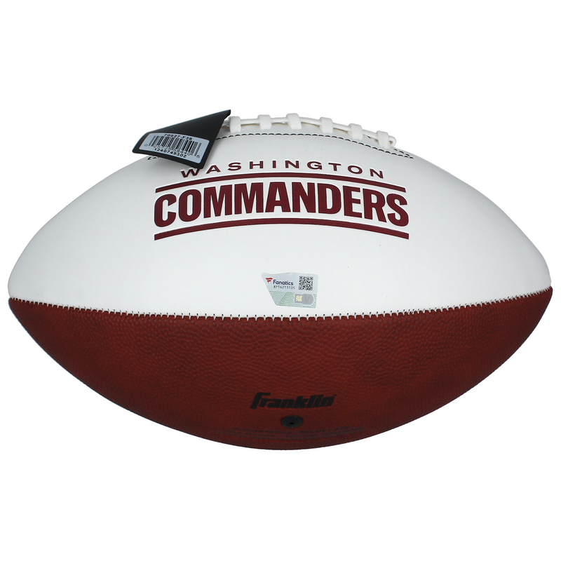 Jayden Daniels Autographed "24 OROY" Washington Commanders White Panel Football Fanatics