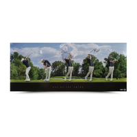 Max Homa Autographed "Art of the Swing" 36 x 15 Photo UDA