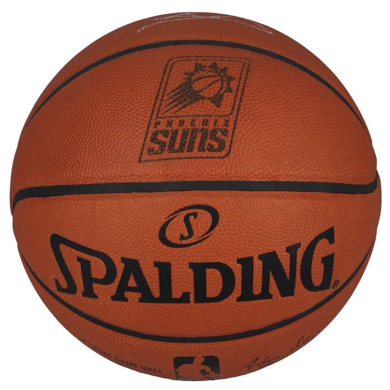 Deandre Ayton Autographed Phoenix Suns Team Logo Authentic Spalding Basketball Beckett