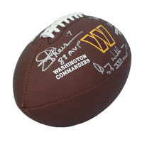 Joe Theisman / Doug Williams / Mark Rypien Auto Inscribed Washington Commanders Football Beckett