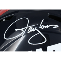 Lawrence Taylor Autographed New York GIants Throwback Full Size Speed Helmet Beckett