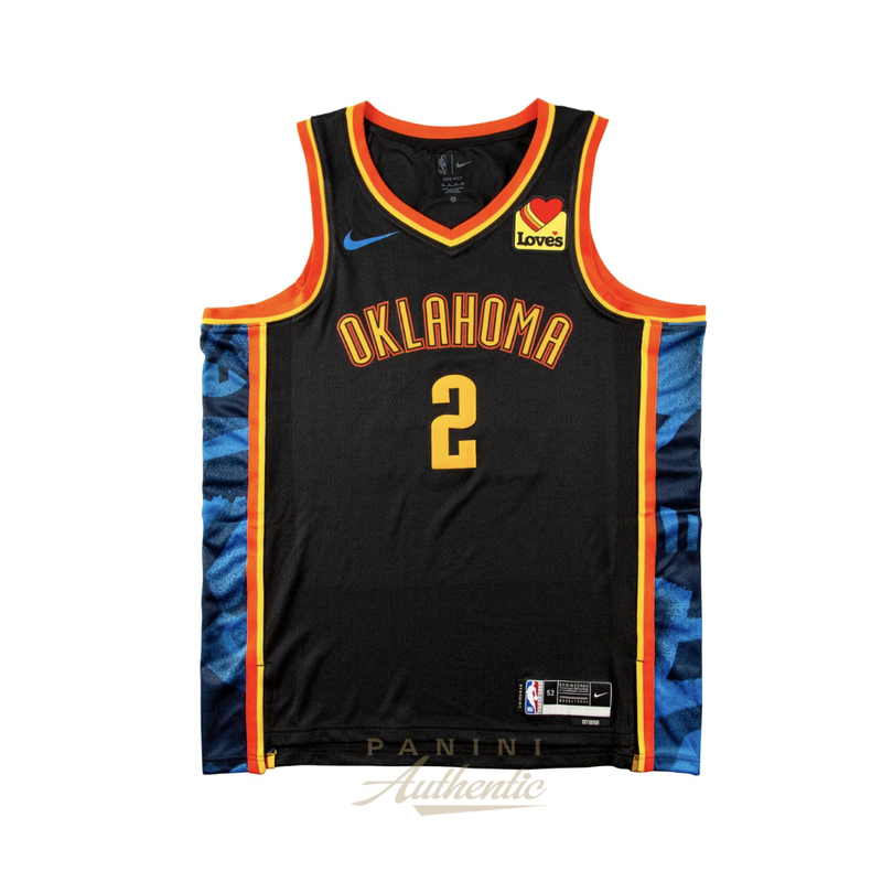 Shai Gilgeous-Alexander Autographed Oklahoma City Thunder Black City Ed Panini