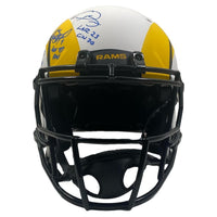 Los Angeles Rams Team Signed Inscribed Lunar Eclipse Speed Helmet Fanatics LE 56
