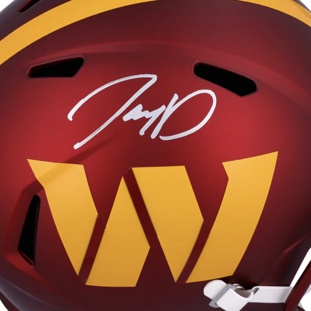 Jayden Daniels Autographed Washington Commanders Full Size Speed Helmet Fanatics