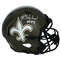 Rashid Shaheed Autographed (White) New Orleans Saints '22 STS Full Size Speed Helmet Beckett