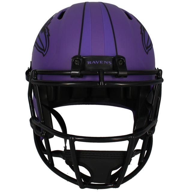 Terrell Suggs Autographed Ravens Full Size 'Rave' Speed Helmet Beckett