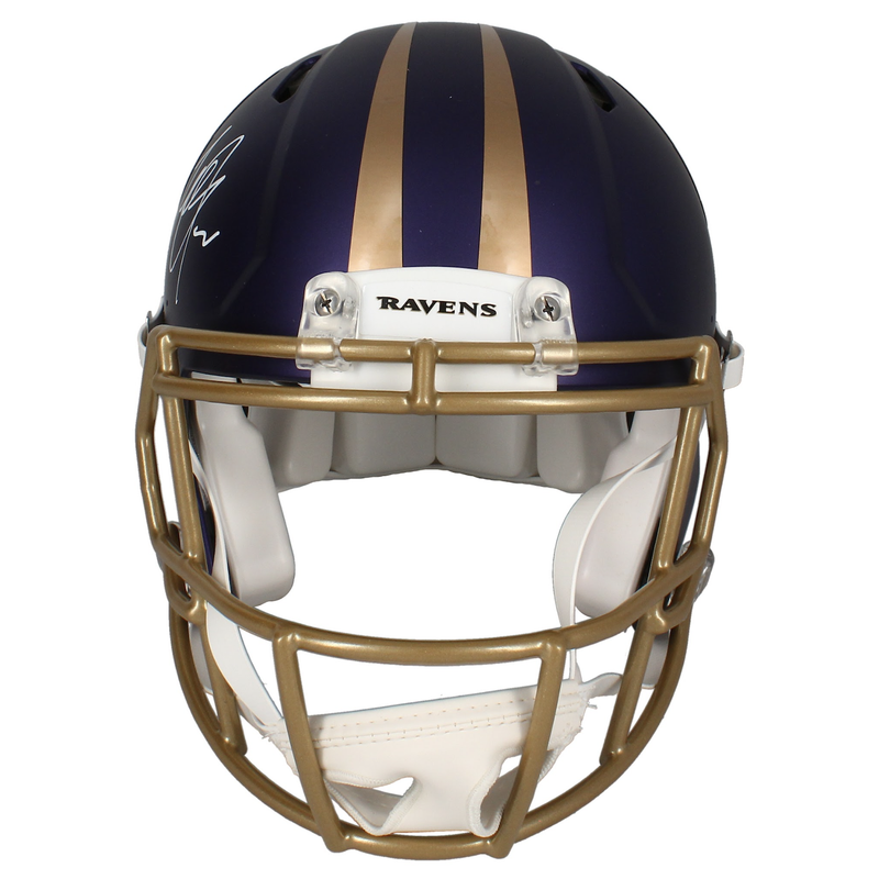 Terrell Suggs Autographed Ravens 2024 Alternate Authentic Speed Helmet Beckett
