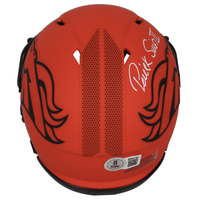 Patrick Surtain II Autographed Denver Broncos 'RAVE' Mini Speed Helmet Beckett