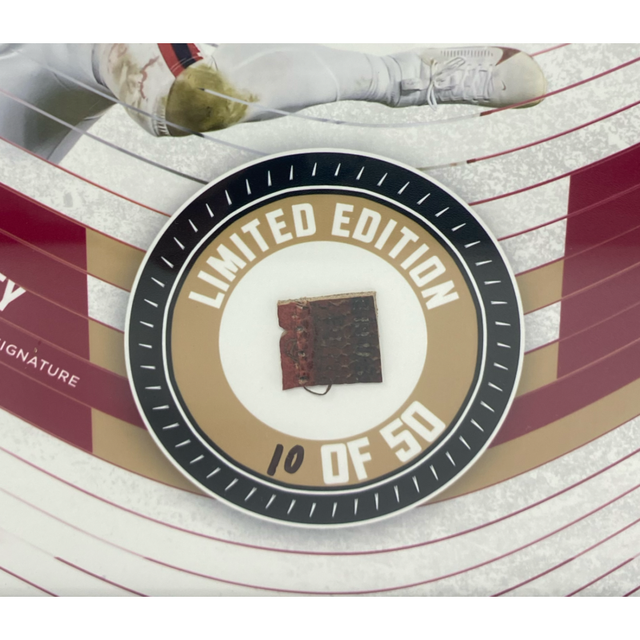 Christian McCaffrey 49ers Framed 15" x 17" Game Used Football Collage LE 50