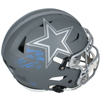 Micah Parsons Autographed "21 DROY" Cowboys Speedflex Helmet Fanatics LE 25