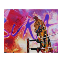 Asuka Autographed WWE In Ring Standing on Ropes 16" x 20" Photograph Fanatics