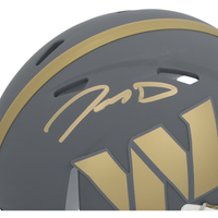 Jayden Daniels Autographed Washington Commanders "Slate" Mini Speed Helmet Fanatics
