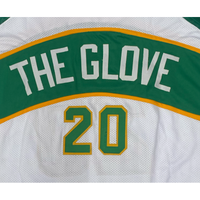 Gary Payton The Glove Autographed Seattle Supersonics Green / White #20 Custom Jersey JSA Witnessed