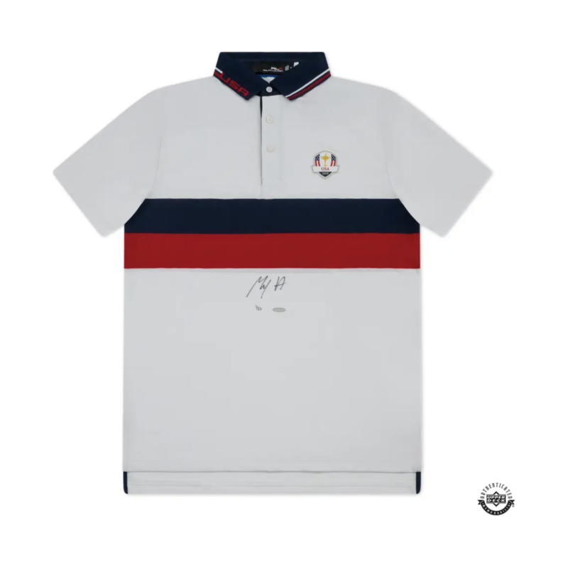 Max Homa Autographed Ralph Lauren 2023 Ryder Cup USA Saturday Polo UDA LE 23