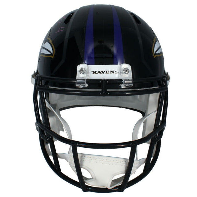 Zay Flowers Autographed Baltimore Ravens Speed Full Size Helmet Beckett