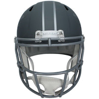 De'Von Achane Autographed Miami Dolphins Slate Full Size Speed Helmet Beckett