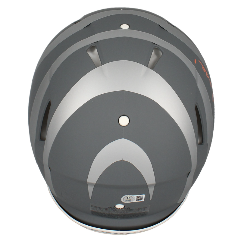 Ja'Marr Chase Autographed Bengals 'Slate' Authentic Speed Helmet Beckett