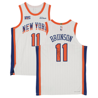 Jalen Brunson Autographed New York Knicks Authentic Nike City Edition Jersey Fanatics