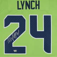 Marshawn Lynch Autographed Seattle Seahawks  Green Limited Nike Jersey Fanatics