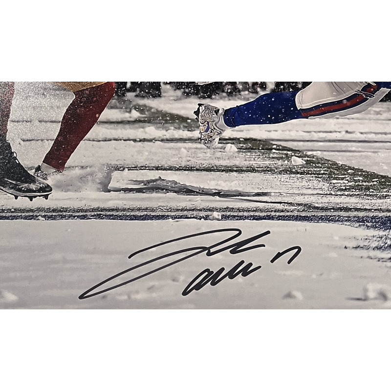 Josh Allen Autographed Buffalo Bills "Diving TD In The Snow" 16" x 20" Photo Fanatics