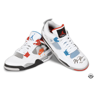 Michael Jordan Autographed Nike Air Jordan 4 Retro What The Shoes UDA LE 23